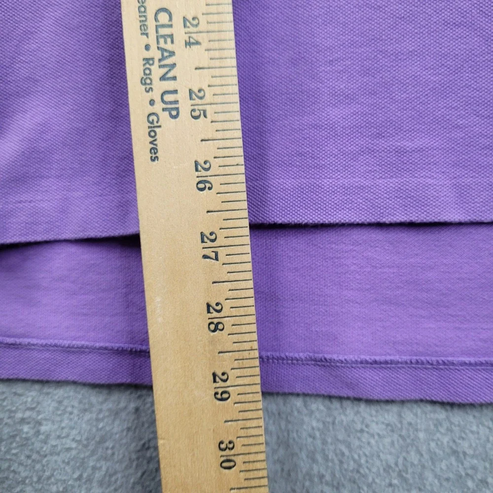 Polo Ralph Lauren Polo Shirt Mens Large Purple Custom Fit Short Sleeve Pony
